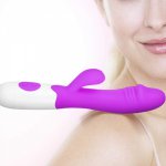 CRDC G Spot Dildo Rabbit Vibrator for Women Dual Vibration Silicone Waterproof Female Vagina Clitori Massager Sex Toys For Women