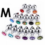 Metal Anal Plug Anal Sex Toys Mini Round Metal Crystal for Women/Men Jewelry Butt Plug Small Code Unisex Adult Sex Store