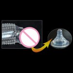 Vibrating Penis Sleeve Dildo Extender Penis Extension Condoms Cock Sleeve Sex Products for Men Sex Toys