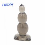 ORISSI 115x38mm 3 Balls Anal Beads Smooth Touch Butt Plug Massager Sex Products for Couple Anus Masturbator Anal Sex Toys