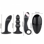 IKOKY Anal Masturbator G Spot Vibrator Men Anal Plug Butt Plug Remote Control Vibrating Prostate Massager Sex Toys For Women Men