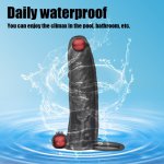 Penis Ring Sleeve Cock Ring Male Vibrating Sex Toys for Men Penis Enlargement Condoms Dildo Vibrator Men's finger-ring Sex Shop