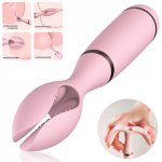 G Spot Vibrator Sex Nipple Clamps Clitoris Stimulator For Woman Double Clip Vibrating USB Recharging Vibration Massager Sex Shop