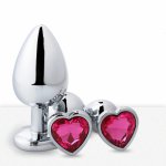 Anal Toys Heart-shaped Metal For Women Adult Sex Products Men Butt Plug Stainles Steel Anal Plug Sex Vibrator Anal DildoToys