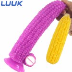 FAAK Big Dildo Vegetable Corn Dildo  With Suction Cup Sex Toys For Women Big Anal Plug Flirting Masturbation Products Sex Shop