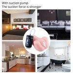 Real Labia Vagina Tunnel Handhold Pussy Male Masturbation Doll for Vacuum Pump With Vibration Egg Sucking Feature Realistic Ass