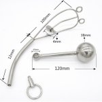 Metal Female Urethral Plug Rod Chastity Pants Stainless Steel Anus Dilator Anal Balls Butt Plug Sex Toys For Woman Novelty Goods