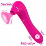 Women Sex Sucking Toy Av Wand Vibrator Dildo Clitoris Sucker Blowjob Nipple Vagina Stimulator Pussy Oral Lick Tongue Sex Machine