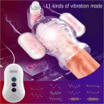 Glans penis massager long-lasting delay trainer male masturbator sexual stimulation bullet strong vibrator man sex toy Real sexo