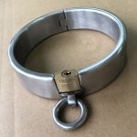 Stainless Steel Fetish Collar Women Men Erotic BDSM Bondage Lock Sex Toys Couples Necklace Adult Gamen Role Play Slave Restrict