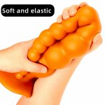 Sex shop Super Long Silicone Big Butt Anal Plugs Plug Anal Beads G spot Masturbation Sex Toys For Woman Man Gay Sex products