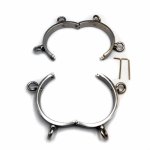 High Quality stainless steel restraints slave collar with thorns nail fetish bdsm bondage neck croset metal sex adult collars