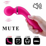 AV Wand Vibrator For Female USB Rechargeable G-spot Dildo Vibrators Clitoris Stimulators Body Massagers Adult Sex Toys For Women