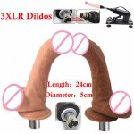 Entry Level Sex Machine Attachment 3XLR Accessories Dildos Suction Cup Sex Love Machine Products For Women For Man Y13