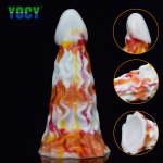 YOCY Aniamal Fantasy Dildo Realistic Deep Texture Anal Butt Plug Soft Silicone Colorful Fake Penis Dicks Sex Toys For Couples