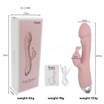 Rabbit Vibrator For Women Adult G Point Vibrator Rabbit Double Vibrator Clitoris Stimulator Female Vibrating Dildo Sex Toys