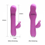 Double Vibration Female Masturbation Tool Thickened Dildo Vagina G-spot Massager Clitoral Stimulator Rabbit Vibrator Sex Toys