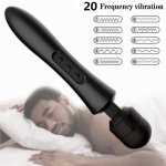 Powerful Masturbator Wand Vibrator Magic Massager Female Body Massage AV Products USB Rechargeable Vibrators Sex Toys For Women