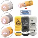 Male Masturbation Cup 3D Sex Male Masturbator Men Realistic Vagina Pussy Sex Toys Massager for Men Oral Masturbador For Adult