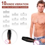 Masturbator Penis Pump Vibrator Adult Endurance Exercise Artificial Vagina 10 Speed Penis Delay Trainer Sex Toys for Men