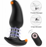 Vibration Butt Plugs Rotation Beads Vibrator Prostate Massage Wireless Remote Control Anal Plug Adult Sex Toys For Man/Woman