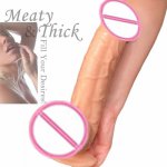Huge Penis Flesh Color Women Love Masturbate Adult Products Soft Silicone Lifelike Men Large Cock Realistic Sex Toy Dildo