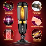 Fully automatic telescopic rotating male masturbator Aircraft Cup vagina real cat adult masturbation male vibrator sex toys  110