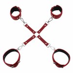 Sex Toys Set Mouth Ball Handcuffs Leather Neck Collar Traction Rope Whips for Adults Bondage Gear Bdsm Sex Shop for Couple