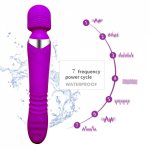 AV Heating Stretch Massager Magic Wand  Dildo G Spot Vibrator For Woman Powerful Adult Sex Toys Personal Clit Sex Toys For Woman