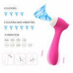 Sextoy Female 2 In 1 Sucking Magic Wand Powerful Vibrator Clitoris  Woman Clitoris Sucker Clit Sucker Erotic Goods Sex Shop.