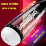 Automatic Penis Pump Transparent Glans Exercise Pocket Pussy Masturbation Cup Male Masturbator Adult Sex Toys For Men