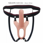 10 Speed Remote Control Hollow Strapon Dildo Vibrator for Men Big Silicone Male Penis Extension Strap on Dildo with Harness 2020