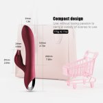 Double motor G Spot Rabbit Vibrator for Women Dildo Fidget Toys  Vagina Clitoral Massager Masturbator 10 Speed Sex Toys for Wome