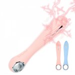 12 Frequency Clitoris Stimulator G-Spot Electric Shock vibrator Female Masturbator  Electric Shock Pulse Dildo Vibrator