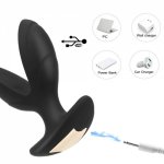 OLO Electric Shock Anal Plug Vibrator Anal Dilator Wireless Remote Anus Vibrator Wearable Male Prostate Massager