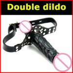 2019 Double Strap On Dildo Bondage ,Lesbian Penis Dick,Anal Dildos,Open Mouth Dildo Gags ,Sex Toys For Adult Dames