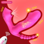 3 IN 1 Wireless Panties Vibrator Wearable Sucking G Spot Clitoris Stimulator Heating Vaginal Anal Orgasm Dildo Sex toy for Women