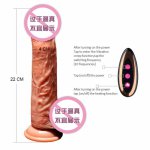 Super Soft Silicone Realistic Penis Wireless Remote Control Automatic Telescopic Dildo Suction Cup Sex Toys Woman masturbation