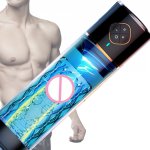 Adult Electric Male Masturbator Cup Air Vacuum Pump Penis Enlargement Delay Trainer Pump Penis Extender Dick SPA Sex Toy for Men