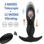 360 Degree Rotating Anal Plug Vibrator Silicone Male Prostate Massager Butt Plug Anus Vibrating Sex Toy For Men G-Spot Stimulate