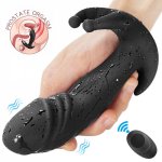 USB Charging Wireless Wearable Anal Butt Plug Dildo Vibrator Male  Sex Toys for Man Adult Silicone Prostate Massage Stimulator