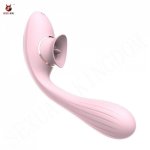 Dual Motor Vibrator Tongue Licking AV Wand 10 Modes Stick G-spot Clitoral Stimulator Female Masturbator Adult Sex Toys for Woman