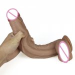 Skin Feeling Realistic Penis Soft Sexy Huge Dildo Female Masturbator Double-layer Silicone Suction Cup Dildos for Women Big Dick