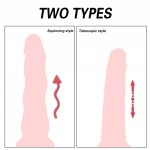 Realistic Dildo Vibrator Electric Heating Telescopic Vibrating Big Penis G Spot Sex for Women Wireless Remote Dildo