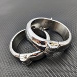 Newest 3 Pcs/Set Stainless Steel Handcuffs Lef Cuffs Couples Flirt Sex Toy Bdsm Bondage Adult Games Metal Collar Slave Sex Tools