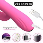 New Dildo Vibrators for Women G Spot Heating Telescopic Swing 20 Modes Tongue Vibrator Sex Toy