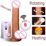 Wireless Remote Control Telescopic Realistic Dildo Vibrator Big Penis Swing G-spot Stimulation Dildos For Women Erotic Sex Toys