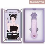 fairy clitoris sucker Artificial crystal stone decoration sucking vibrator clitoral stimulator nipple sucker sex toys for women