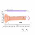 Realistic Dildos Jelly Dong Sex Toys for Women Flexible Cock with Curved Shaft Crystal Dildo Vaginal G-spot Massage for Beginner