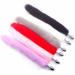 Anal Plug Real Fox Tail Cosplay Separable Butt Plug Anal Sex Tail Adult Products Anal Sex Toys for Woman Couples Men Sexy Shop